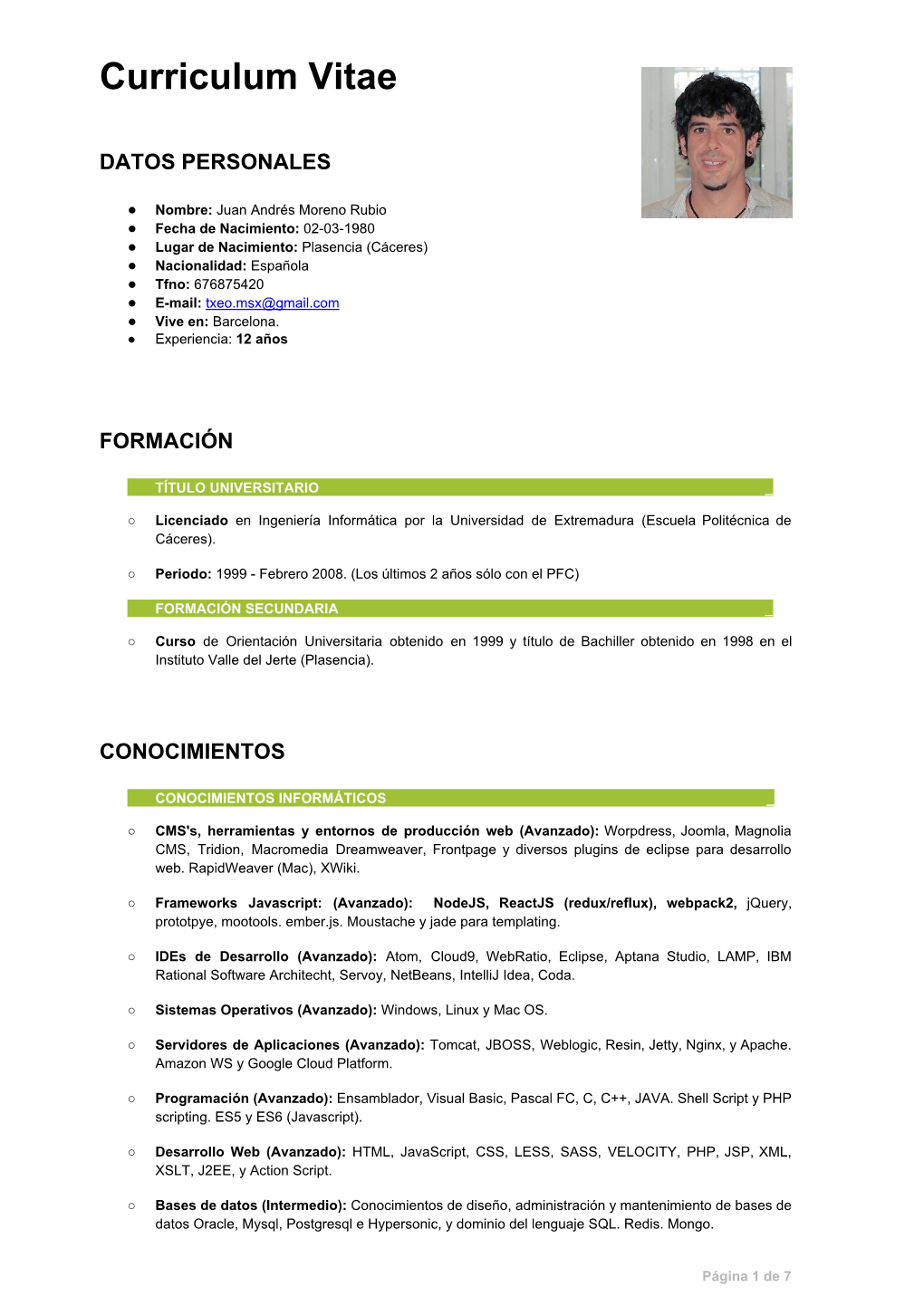 Curriculum Vitae