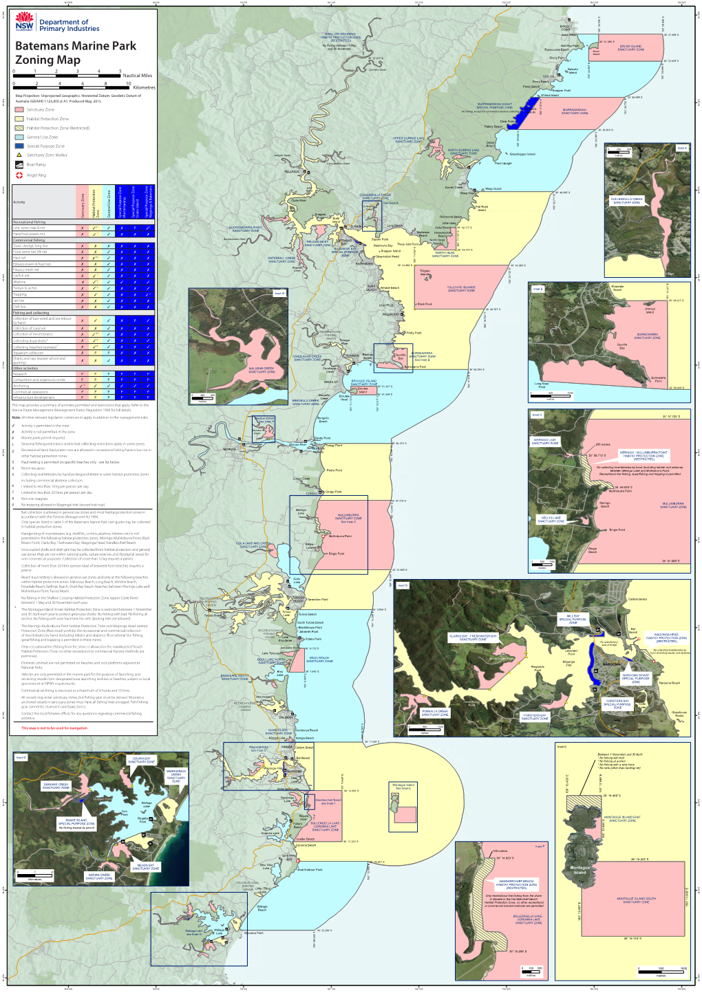 Batemans Marine Park Zoning