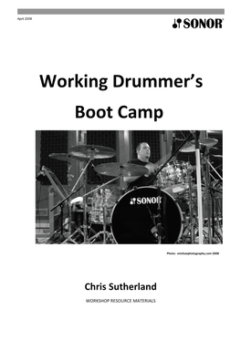 Working Drummer's Boot Camp