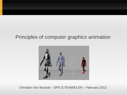 Principles of Computer Graphics Animation