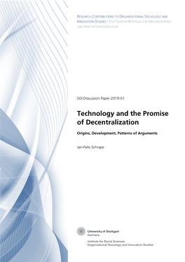 Technology and the Promise of Decentralization