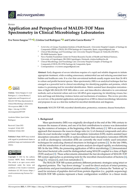 Application and Perspectives of MALDI–TOF Mass Spectrometry in Clinical Microbiology Laboratories