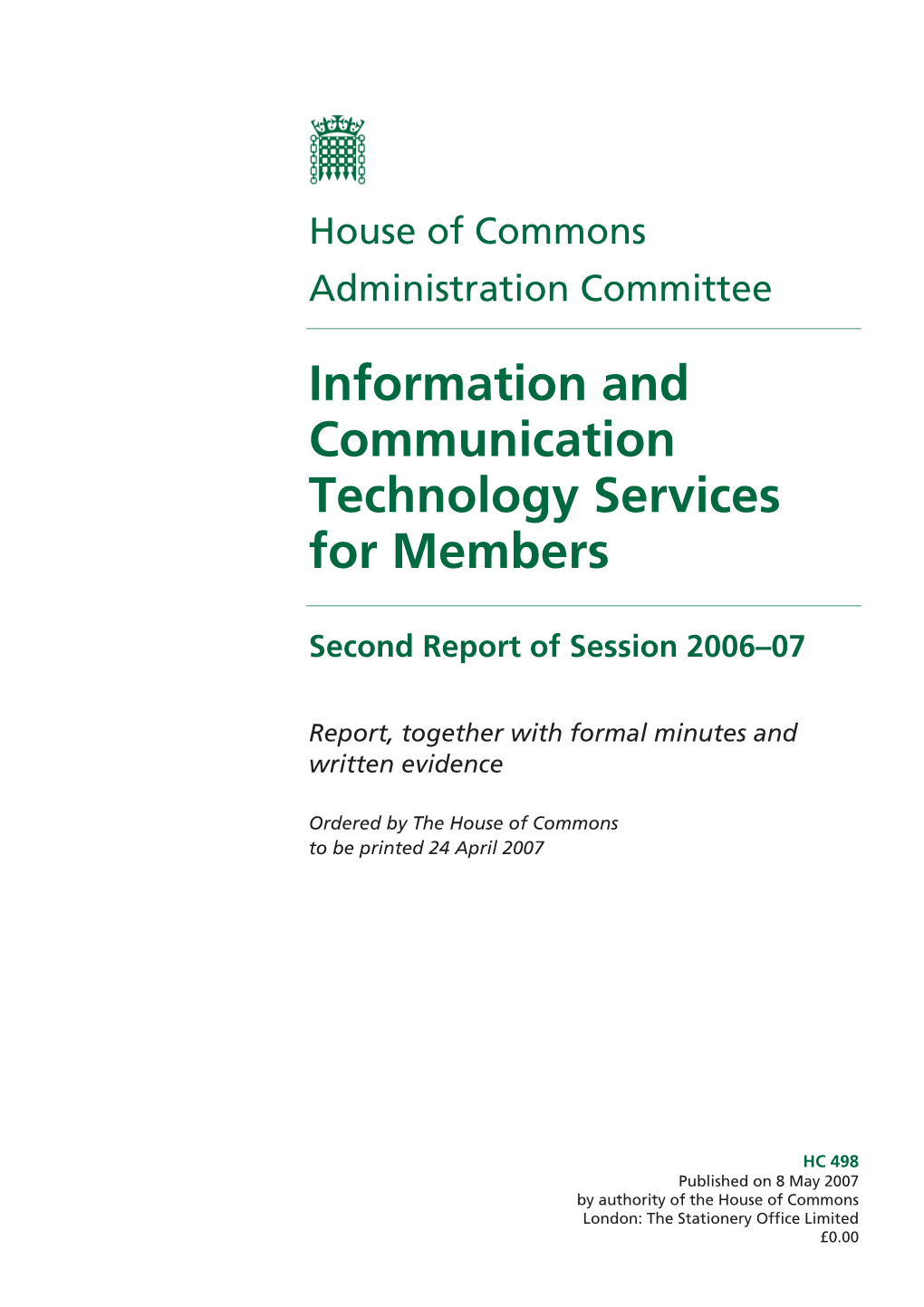 Information and Communication Technology Services for Members