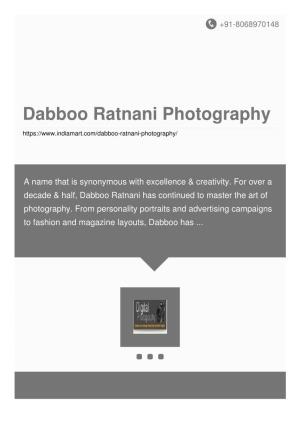 Dabboo Ratnani Photography