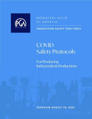 Production Safety Task Force Overview August 28, 2020