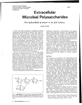 Extracellular Microbial Polysaccharides