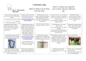 4 Activities a Day Ideas for Things to Do at Home with Your Child. Choose 4