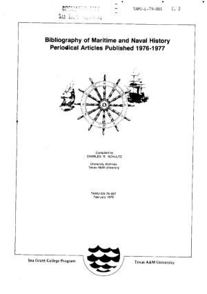 Bibliography of Maritime and Naval History