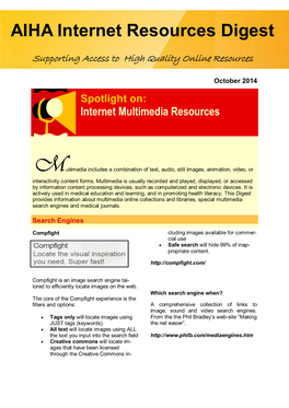 AIHA Internet Resources Digest