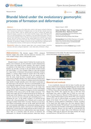 Bhandal Island Under the Evolutionary Geomorphic Process of Formation and Deformation