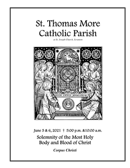 St. Thomas More St. Thomas More Catholic Parish Catholic Parish