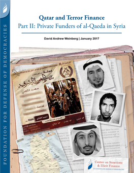Qatar and Terror Finance Part II: Private Funders of Al-Qaeda in Syria