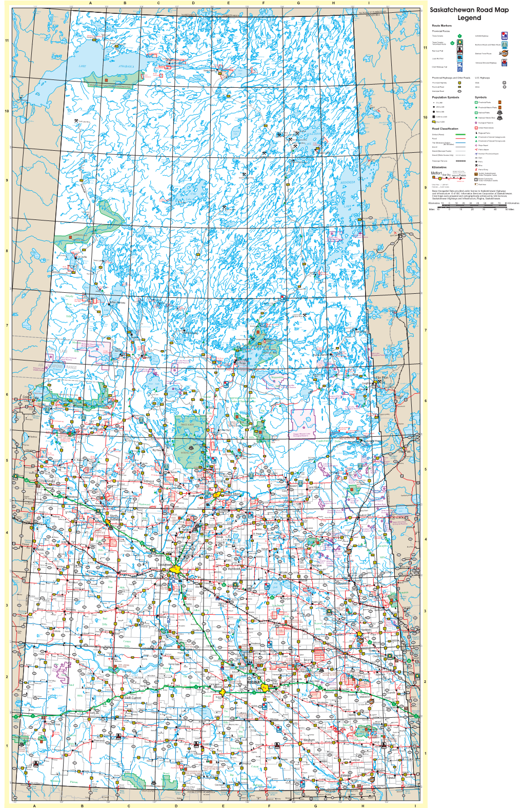 Saskatchewan Map of Province - DocsLib