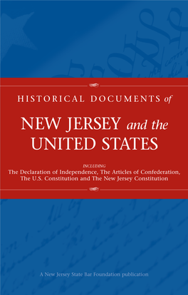 NEW JERSEY and the UNITED STATES