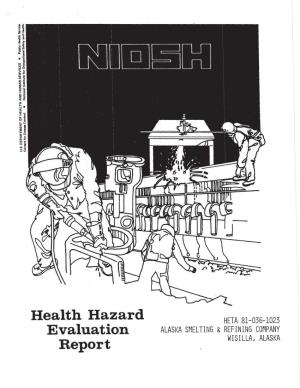 Health Hazard Evaluation Report 1981-0036-1023