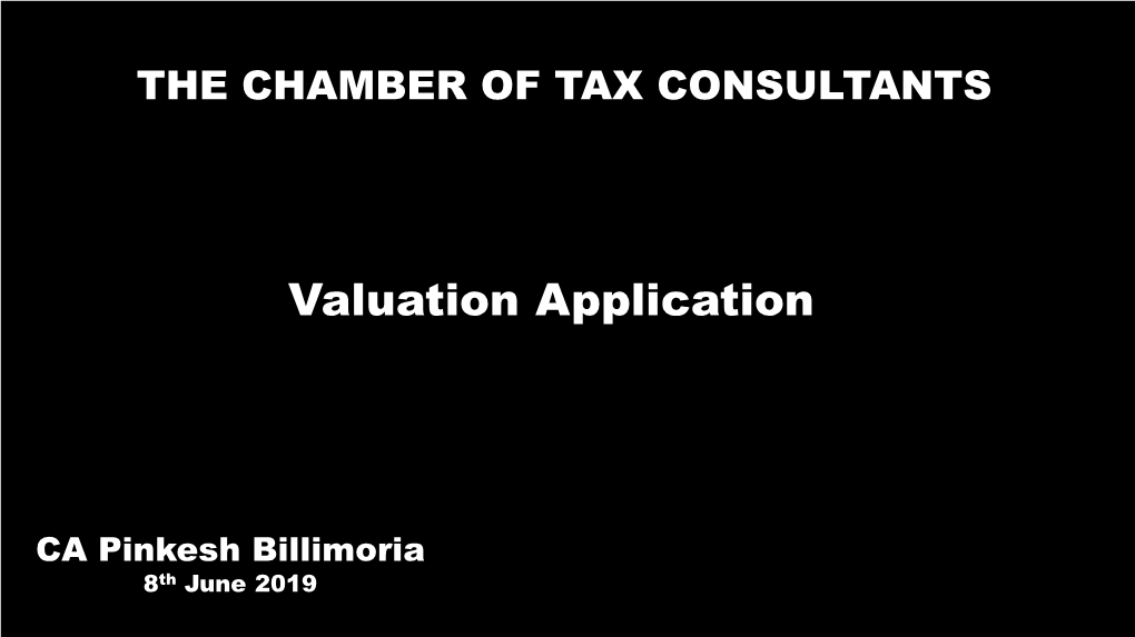 Valuation for Mergers and Demergers, Small and Medium