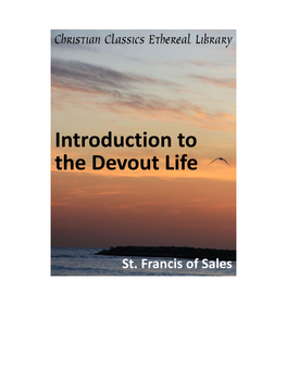 Introduction to the Devout Life