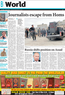 Russia Shifts Position on Assad