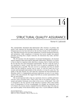 Structure Validation Article