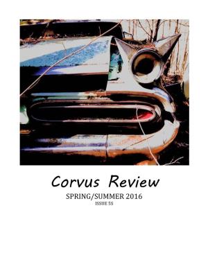 Corvus Review SPRING/SUMMER 2016 ISSUE 5S