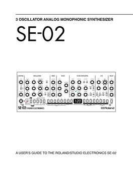 A Users Guide to the Roland SE-02.Pages