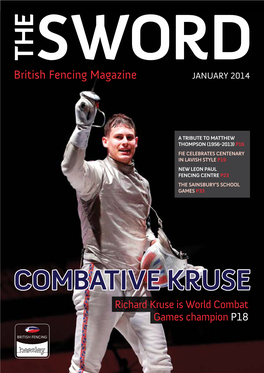 SWORD British Fencing Magazine JANUARY 2014