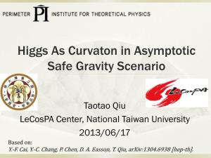 Higgs As Curvaton in Asymptotic Safe Gravity Scenario