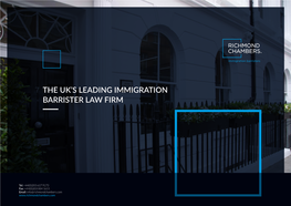 The Uk's Leading Immigration Barrister Law Firm