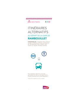 Itinéraires Alternatifs Au Départ De La Gare De Rambouillet