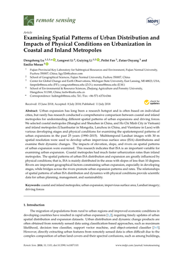 Examining Spatial Patterns of Urban Distribution and Impacts of Physical Conditions on Urbanization in Coastal and Inland Metropoles