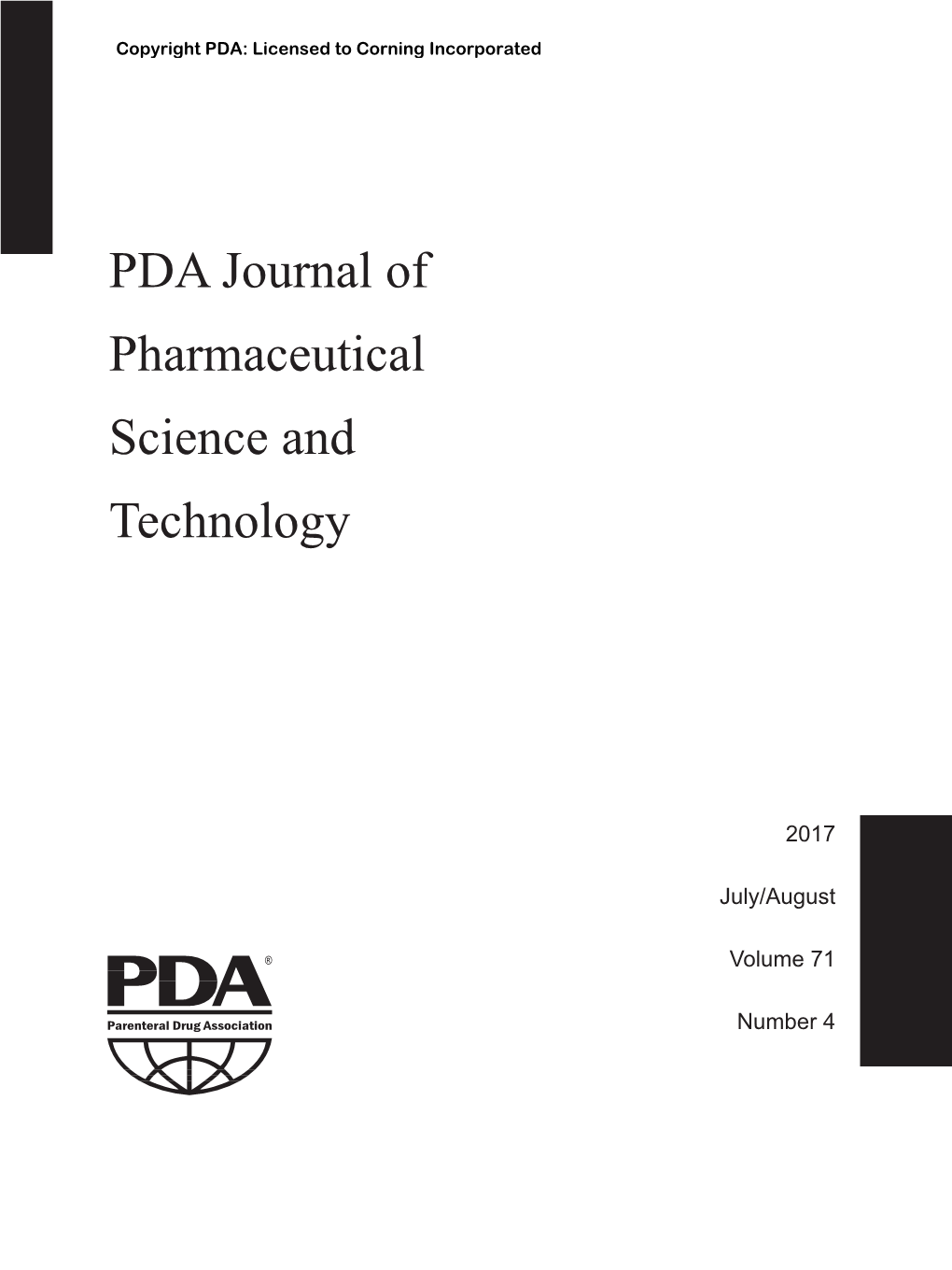 PDA Journal of Pharmaceutical Science and Technology