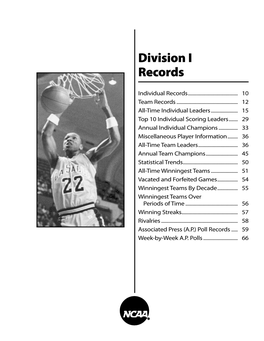 2008-09 NCAA Men's Basketball Records