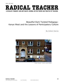 Beautiful Dark Twisted Pedagogy: Kanye West and the Lessons of Participatory Culture