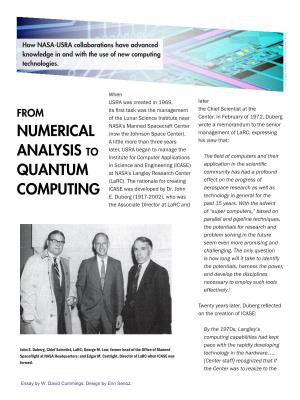 Numerical Analysis to Quantum Computing