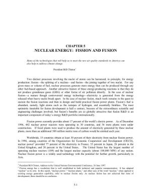 Nuclear Energy: Fission and Fusion