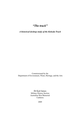 A Historical Desktop Study of the Kokoda Track