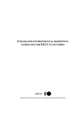 Integrated Environmental Permitting Guidelines for Eecca Countries