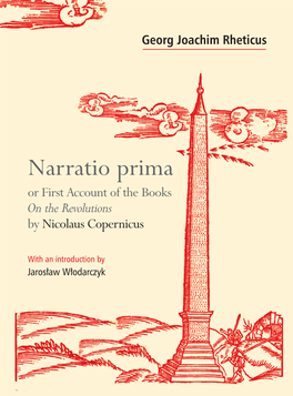 Narratio Prima Or First Account of the Books on the Revolution By