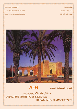 زمور- زعير Annuaire Statistique Regional Rabat- Sale- Zemmour-Zaer