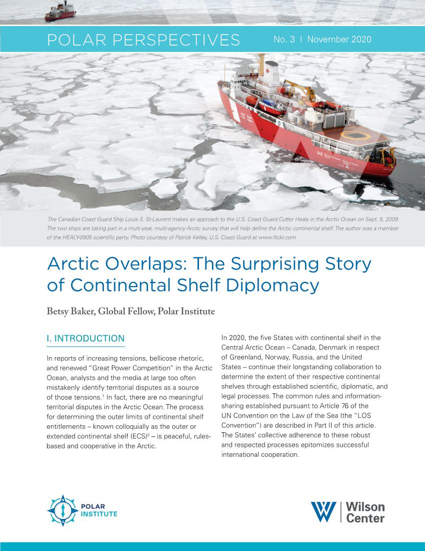 Arctic Overlaps: the Surprising Story of Continental Shelf Diplomacy