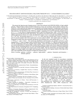 Arxiv:0903.1872V2 [Astro-Ph.CO] 23 Oct 2009