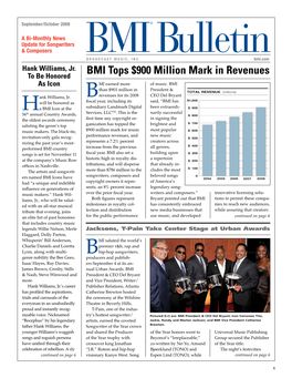 BMI Bulletin September/October 2008