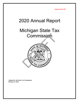 2020 Annual Report Michigan State Tax Commission
