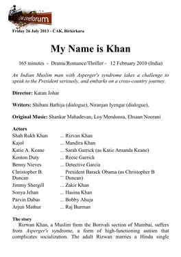 My Name Is Khan