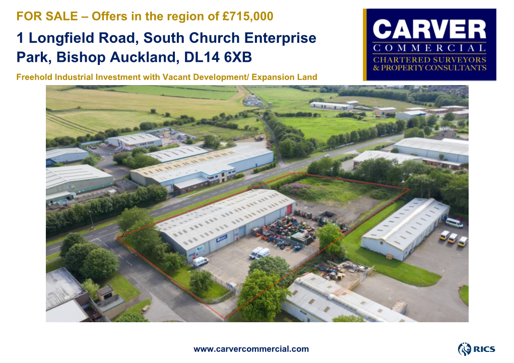 1 Longfield Road, South Church Enterprise Park, Bishop Auckland, DL14 6XB