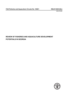 Review of Fisheries and Aquaculture Development Potentials in Georgia