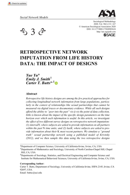 Retrospective Network Imputation from Life History Data: the Impact of Designs