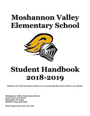 Moshannon Valley Elementary School 5026 Green Acre Road Houtzdale, PA 16651 PHONE: (814) 378-7683