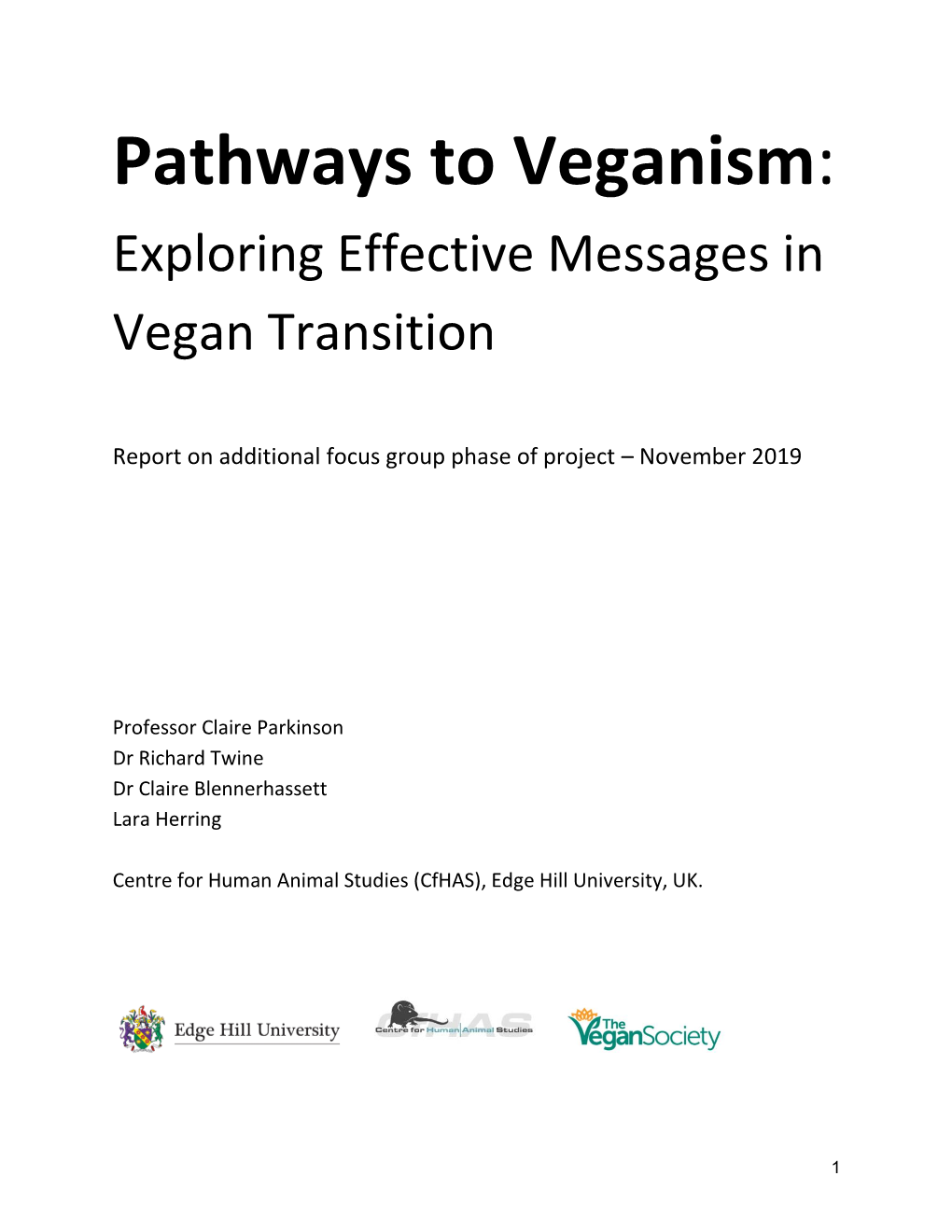 Pathways to Veganism: Exploring Effective Messages in Vegan Transition