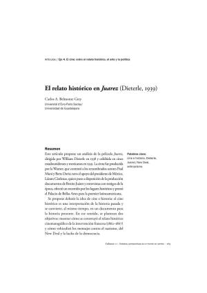 El Relato Histórico En Juarez (Dieterle, )